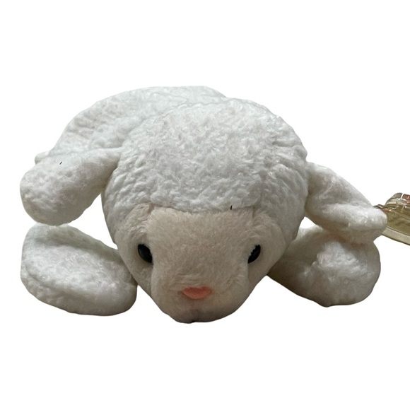Ty Beanie Original Baby "Fleece" the White Lamb  RETIRED 3- 21- 1996 Pvc Pellets - Picture 2 of 7